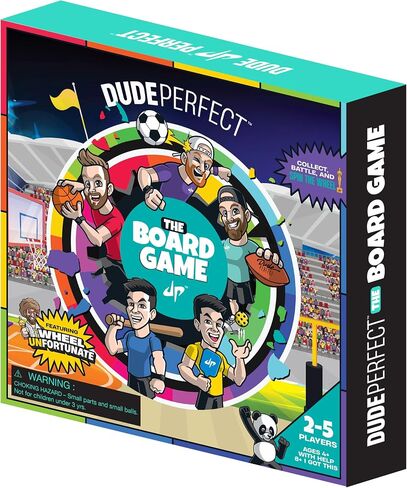 لعبة Dude Perfect The Board، للأطفال الذين يحبون الرياضة والتحديات التنافسية، مثالية لألعاب العائلة والأصدقاء، 2-5 لاعبين، للأعمار من 4 سنوات فما فوق. in Saudi Arabia