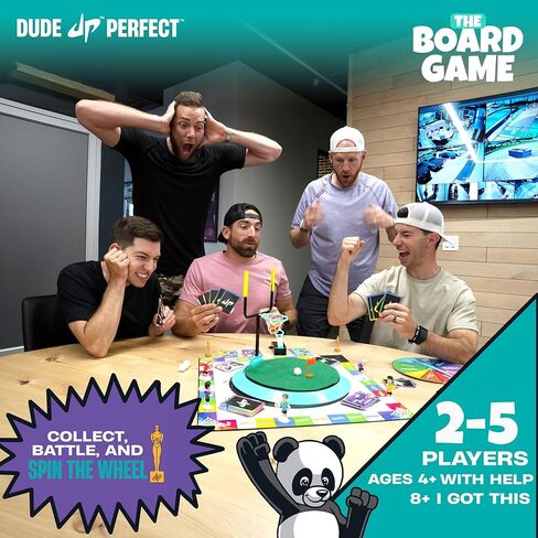 لعبة Dude Perfect The Board، للأطفال الذين يحبون الرياضة والتحديات التنافسية، مثالية لألعاب العائلة والأصدقاء، 2-5 لاعبين، للأعمار من 4 سنوات فما فوق. in Saudi Arabia