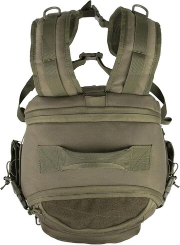 حقائب ظهر تكتيكية عسكرية من YAKEDA للرجال - حقيبة ظهر كبيرة للكمبيوتر المحمول مقاومة للماء لمدة 3 أيام مع نظام القطع بالليزر 50 لتر (أسود) in Kuwait