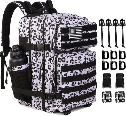 Joyfulife 45L Military Tactical Backpack for Men Women Military Backpack Molle Backpack Large Army 3 Day Assault Pack Bug Out Bag Hiking Rucksack with Bottle Holder in Saudi Arabia