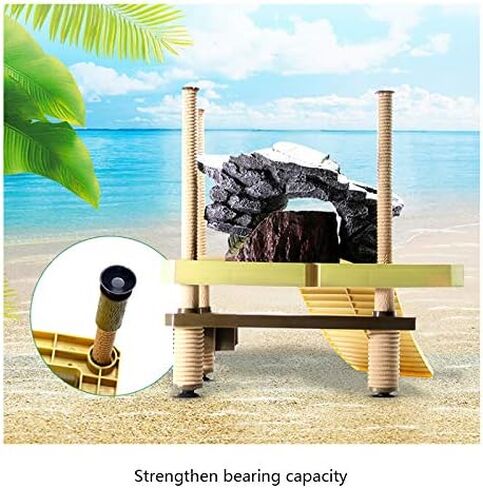 La La Pet® Floating Turtle Pier Basking Platform Reptile Ramp Decorative, Functional, and Naturally Inspired in Saudi Arabia