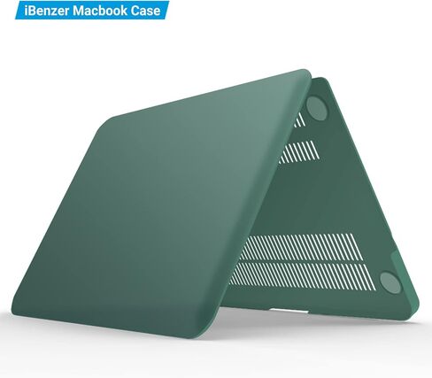 IBENZER Compatible with MacBook Pro 13 Inch case A1278 Release 2012-2008, Plastic Hard Shell Case with Keyboard Cover for Apple Old Version Mac Pro 13 with CD-ROM, Black, P13BK+ 1 in Saudi Arabia