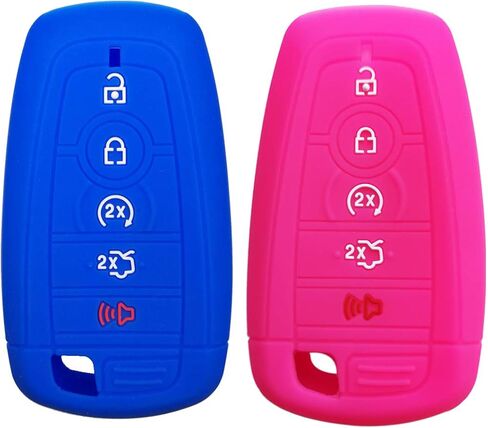 2Pcs Coolbestda Key Fob Full Protector Remote Cover Case for 2018 2019 2020 2021 2022 2023 2024 Ford Bronco Mustang Fusion Raptor F250 F350 F450 F550 Edge Explorer Expedition in Saudi Arabia