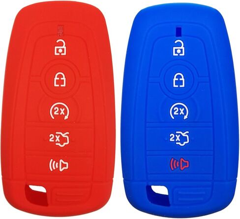 2Pcs Coolbestda Key Fob Full Protector Remote Cover Case for 2018 2019 2020 2021 2022 2023 2024 Ford Bronco Mustang Fusion Raptor F250 F350 F450 F550 Edge Explorer Expedition in Saudi Arabia