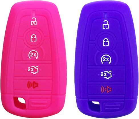 2Pcs Coolbestda Key Fob Full Protector Remote Cover Case for 2018 2019 2020 2021 2022 2023 2024 Ford Bronco Mustang Fusion Raptor F250 F350 F450 F550 Edge Explorer Expedition in Saudi Arabia