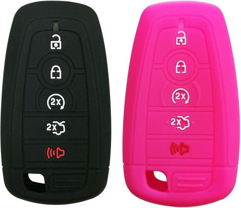 2Pcs Coolbestda Key Fob Full Protector Remote Cover Case for 2018 2019 2020 2021 2022 2023 2024 Ford Bronco Mustang Fusion Raptor F250 F350 F450 F550 Edge Explorer Expedition in Saudi Arabia