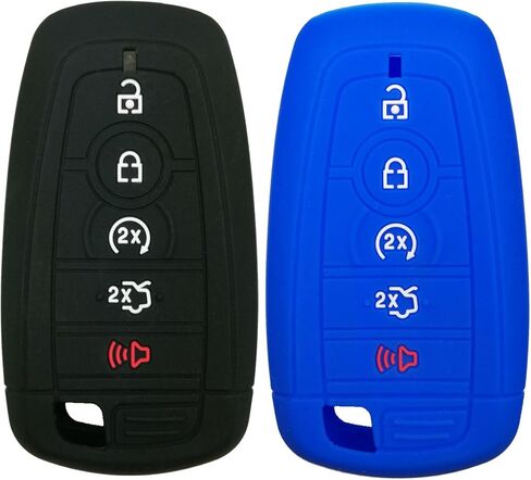 2Pcs Coolbestda Key Fob Full Protector Remote Cover Case for 2018 2019 2020 2021 2022 2023 2024 Ford Bronco Mustang Fusion Raptor F250 F350 F450 F550 Edge Explorer Expedition in Saudi Arabia