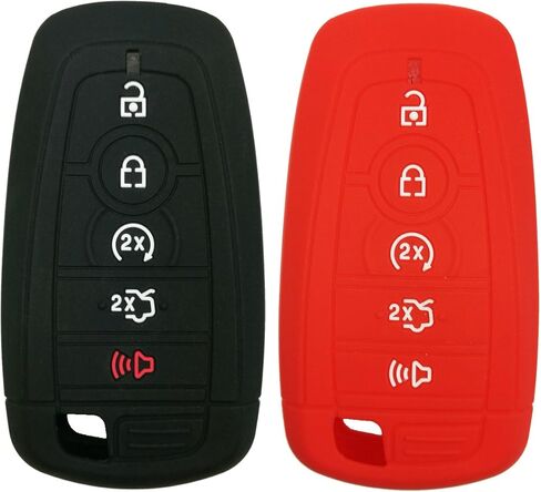 2Pcs Coolbestda Key Fob Full Protector Remote Cover Case for 2018 2019 2020 2021 2022 2023 2024 Ford Bronco Mustang Fusion Raptor F250 F350 F450 F550 Edge Explorer Expedition in Saudi Arabia