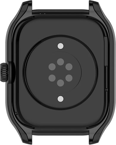 متوافق مع غطاء حافظة Amazfit GTS 4، حافظة واقية من البولي كربونات مقاومة للخدش مع واقي شاشة من الزجاج المقوى عالي الدقة لساعة Amazfit GTS 4 الذكية (ليس لـ GTS4 Mini) (أسود) in Kuwait
