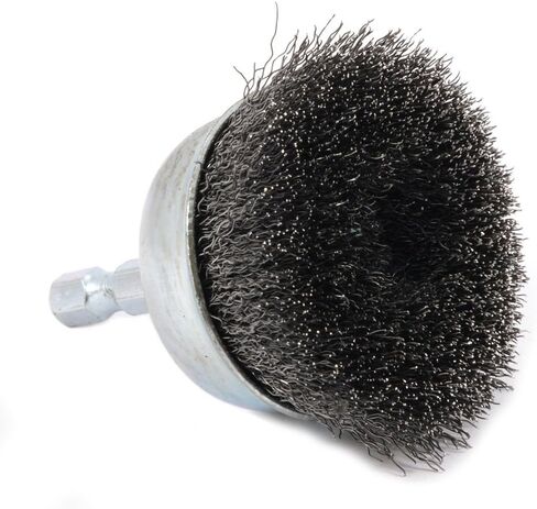 Forney 72730 Wire Cup Brush, Fine Crimped with 1/4-Inch Hex Shank, 2-Inch-by-.008-Inch in Saudi Arabia