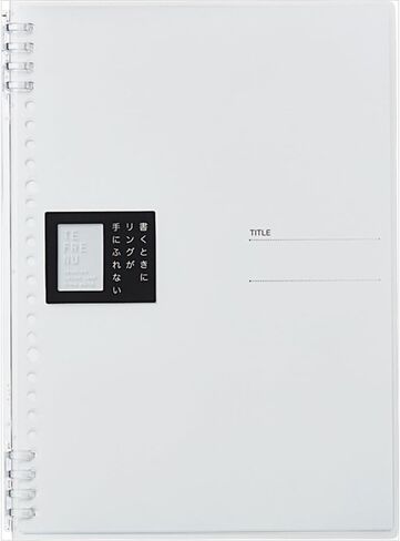 キングジム(Kingjim) King Jim 9855TTE دفتر ملاحظات بحلقة لأصابع القدم، تيفلين، B5، شفاف in Kuwait
