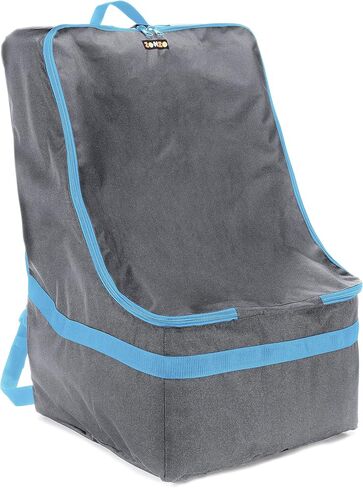 حقيبة سفر لمقعد السيارة من ZOHZO - حقيبة ظهر مبطنة قابلة للتعديل لمقاعد السيارة - حقيبة سفر لمقعد السيارة (أرجوانية مع حواف سوداء) in Kuwait