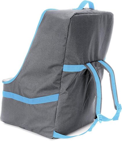 حقيبة سفر لمقعد السيارة من ZOHZO - حقيبة ظهر مبطنة قابلة للتعديل لمقاعد السيارة - حقيبة سفر لمقعد السيارة (أرجوانية مع حواف سوداء) in Kuwait