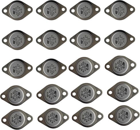 Seapple 10PCS MJ2955 +10PCS 2N3055 Power Transistor 15A 60V/100V NPN PNP Transistors for Medium Speed Switch Audio Power Amp in Saudi Arabia