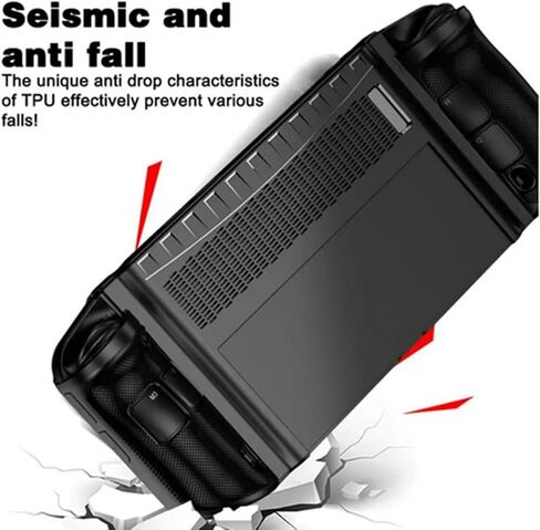 JOYSOG Legion GO Case, TPU Protective Cover for Lenovo Legion GO Game Console Case Handheld Protector Cover Accessories (Black) in Saudi Arabia
