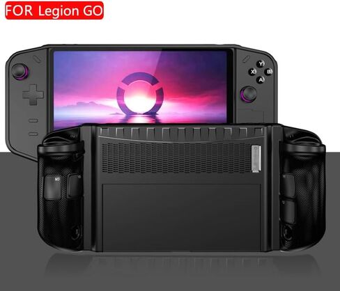 JOYSOG Legion GO Case, TPU Protective Cover for Lenovo Legion GO Game Console Case Handheld Protector Cover Accessories (Black) in Saudi Arabia