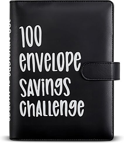 100 Day Savings Challenge - Money Saving Binder with Cash Envelopes - Money Saver Book, Premium Quality Features for Smart Budgeting, and Lasting Impact on Your Financial Journey to Save $5,050 in Saudi Arabia
