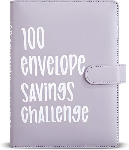 100 Day Savings Challenge - Money Saving Binder with Cash Envelopes - Money Saver Book, Premium Quality Features for Smart Budgeting, and Lasting Impact on Your Financial Journey to Save $5,050 in Saudi Arabia