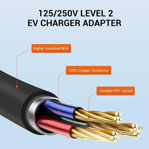 سلك محول شاحن CALION NEMA 10-30P إلى 14-50R EV، مجفف 30 أمبير إلى محول تحويل EV 50 أمبير، لشاحن Tesla Ev وشحن EV آخر من المستوى 2 in Kuwait