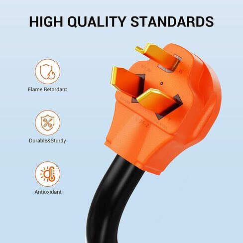 سلك محول شاحن CALION NEMA 10-30P إلى 14-50R EV، مجفف 30 أمبير إلى محول تحويل EV 50 أمبير، لشاحن Tesla Ev وشحن EV آخر من المستوى 2 in Kuwait