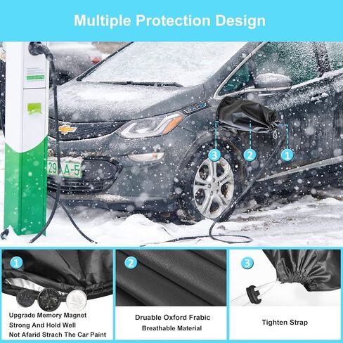 DASANRAO EV Charger Car Cover Rain Sun UV Protection,Waterproof Charging Car Cover for Tesla Model Y,Model 3, Outdoor Car Charging Accessories Compatible with Most Electric Cars in Saudi Arabia