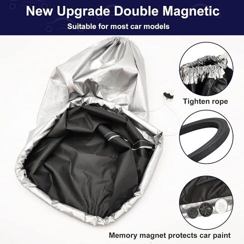 DASANRAO EV Charger Car Cover Rain Sun UV Protection,Waterproof Charging Car Cover for Tesla Model Y,Model 3, Outdoor Car Charging Accessories Compatible with Most Electric Cars in Saudi Arabia