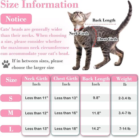Kodervo Cat Recovery Suit for Abdominal Wounds or Skin Diseases, Breathable Cat Surgery Recovery Suit E-Collar Alternative for Cats, After Surgery Wear Surgical Suit for Cats Anti Licking Wounds in Saudi Arabia