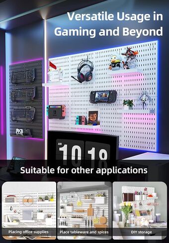 Zestify Revamp Your Space With A Versatile Pegboard Kit - Effortlessly Organize Home, Office, And Gaming Setup With Customizable Hanging Solutions (Black) in Saudi Arabia
