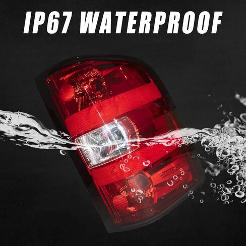 Boine Right Passenger Side Tail Light Compatible With 2007-2014 Chevy Silverado 1500 2500HD 3500HD Tail Light Housing Bulb and Harness Included in Saudi Arabia