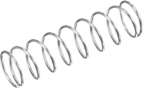 uxcell Compression Spring,304 Stainless Steel,10mm OD,0.7mm Wire Size,9mm Compressed Length,50mm Free Length,11.8N Load Capacity, Silver Tone,5pcs in Saudi Arabia