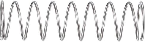 uxcell Compression Spring,304 Stainless Steel,10mm OD,0.7mm Wire Size,9mm Compressed Length,50mm Free Length,11.8N Load Capacity, Silver Tone,5pcs in Saudi Arabia