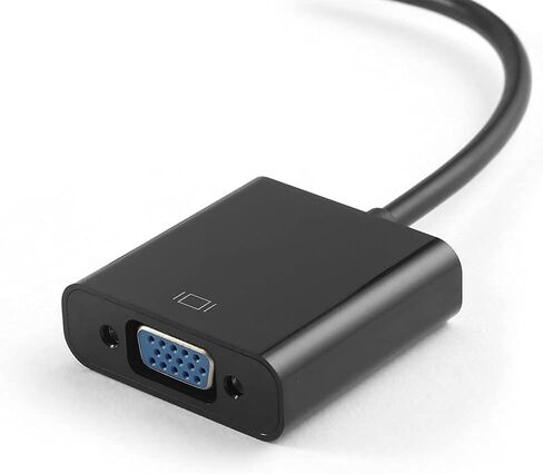 محول YLion HDMI إلى VGA، محول HDMI إلى VGA مطلي بالذهب كامل HD 1080P بطاقة فيديو خارجية محول متعدد الشاشات، سطح المكتب، الكمبيوتر المحمول، HDTV، شاشة، جهاز عرض - أسود in Saudi Arabia