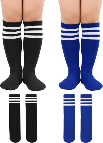 Komorebi Toddler Soccer Socks Kids Knee High Tube Socks Uniforms Cotton Socks Sport Strench High Socks for Child in Saudi Arabia