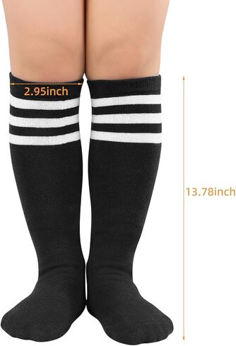 Komorebi Toddler Soccer Socks Kids Knee High Tube Socks Uniforms Cotton Socks Sport Strench High Socks for Child in Saudi Arabia