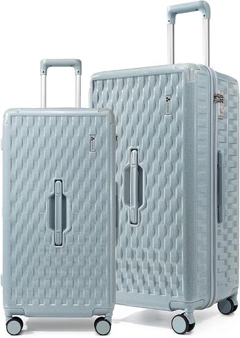 Somago Large Suitcases with Wheels 2 Piece Hardside Lightweight Luggage Sets 24" 30" PC+ABS Hard Shell Traveling Suitcase with 4 Wheels TSA Lock YKK Zipper Corner Protectors (White) in Kuwait
