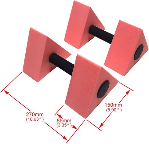 davidamy's gift Triangle Water Aerobic Exercise Foam Dumbbells Pool Resistance 1 Pair, Water Fitness Exercises Equipment for Weight Loss in Saudi Arabia