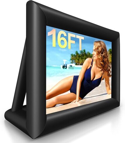 SYMMKI 23Ft Inflatable Projector Screen for Outside 276In Blow Up Projection Screen Outdoor with 480W Blower - Perfect for Outdoor Theater, Backyard Outdoor Movie - Pantalla Inflable para Proyector in Saudi Arabia
