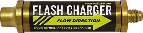 شاحن فلاش موفر للتسرب، محول شحن سائل تبريد منخفض الجانب - شحن سريع يصل إلى 8 مرات أسرع من شحن البخار - مع صمام فحص مدمج للتنظيف بالمكنسة الكهربائية - متوافق مع جميع المبردات in Kuwait