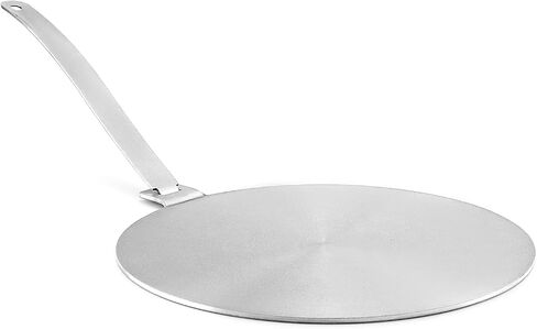 QWORK 9.45" Stainless Steel Induction Heat Diffuser Plate with Handle - Even Heat Distribution Design for Gas, Glass Cooktop & Induction Cooker, Compatible with Various Cookware in Saudi Arabia