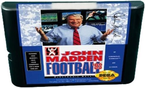 Gamevortex John Madden Football ‘93 Game Cartridge For Sega Genesis Mega Drive Console in Saudi Arabia