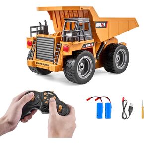 لعبة حفارة التحكم عن بُعد في Vevor ، 11 قناة ، 1:20 Scale Control Digger Toy ، حفارة RC مع الأضواء والأصوات ، مركبات البناء الوظيفية الكاملة للأطفال ، بطاريتين ، هدية عيد ميلاد in Kuwait