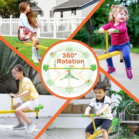 Teeter Totter ، 360 رطلا الجلوس والدوران الأرجو ، و 360 درجة دوارة ، والأطفال في الهواء الطلق للأعمار 3-9 مع ASTM السلامة شهادة in Kuwait