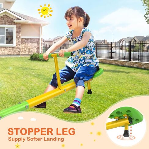 Teeter Totter ، 360 رطلا الجلوس والدوران الأرجو ، و 360 درجة دوارة ، والأطفال في الهواء الطلق للأعمار 3-9 مع ASTM السلامة شهادة in Kuwait