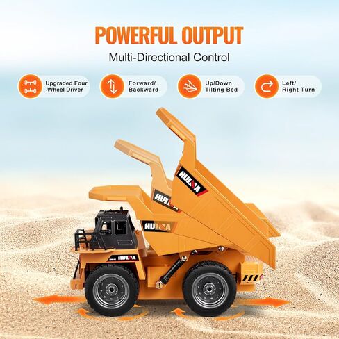 لعبة حفارة التحكم عن بُعد في Vevor ، 11 قناة ، 1:20 Scale Control Digger Toy ، حفارة RC مع الأضواء والأصوات ، مركبات البناء الوظيفية الكاملة للأطفال ، بطاريتين ، هدية عيد ميلاد in Kuwait