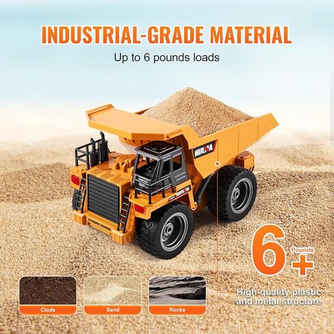 لعبة حفارة التحكم عن بُعد في Vevor ، 11 قناة ، 1:20 Scale Control Digger Toy ، حفارة RC مع الأضواء والأصوات ، مركبات البناء الوظيفية الكاملة للأطفال ، بطاريتين ، هدية عيد ميلاد in Kuwait