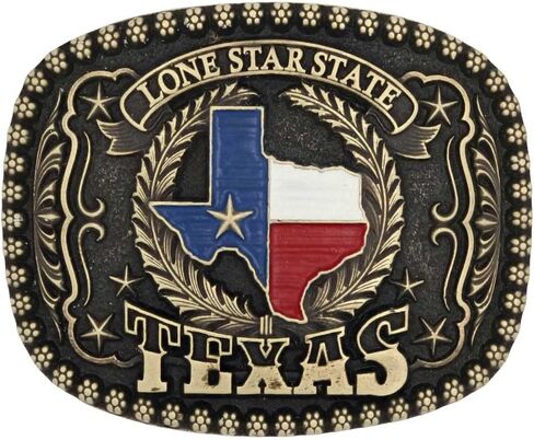 Montana Silversmiths وصفت Legacy Longhorn Oval Western Belt Boxle in Kuwait