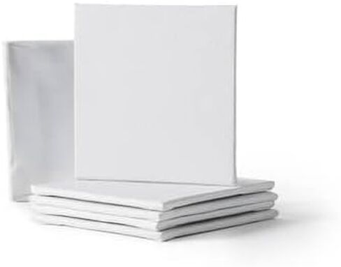 3" x 3" Black Mini Canvas Panels by Artist's Loft Necessities - Archival Quality and Acid Free Cotton Canvas for Acrylic and Oil Paints - 6 Pack in Saudi Arabia