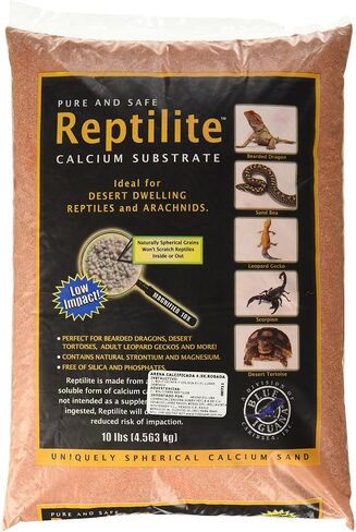 CaribSea Reptiles Calcium Substrate Sand - 20 lb Each - Natural White Sand for Reptile Terrariums, Promotes Healthy Habitat & Optimal Calcium Levels (Pack of 2) in Saudi Arabia