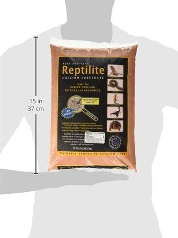CaribSea Reptiles Calcium Substrate Sand - 20 lb Each - Natural White Sand for Reptile Terrariums, Promotes Healthy Habitat & Optimal Calcium Levels (Pack of 2) in Saudi Arabia