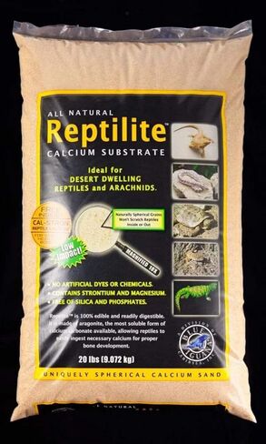 Carib Sea Reptilite Sand in Natural White (40 lbs) [Set of 4] in Kuwait